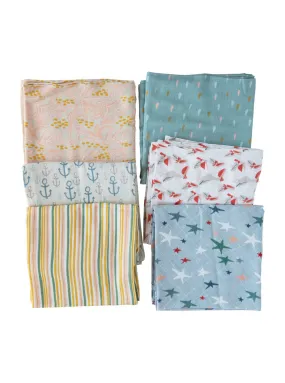 Square Cotton Printed Baby Swaddle - FINAL SALE