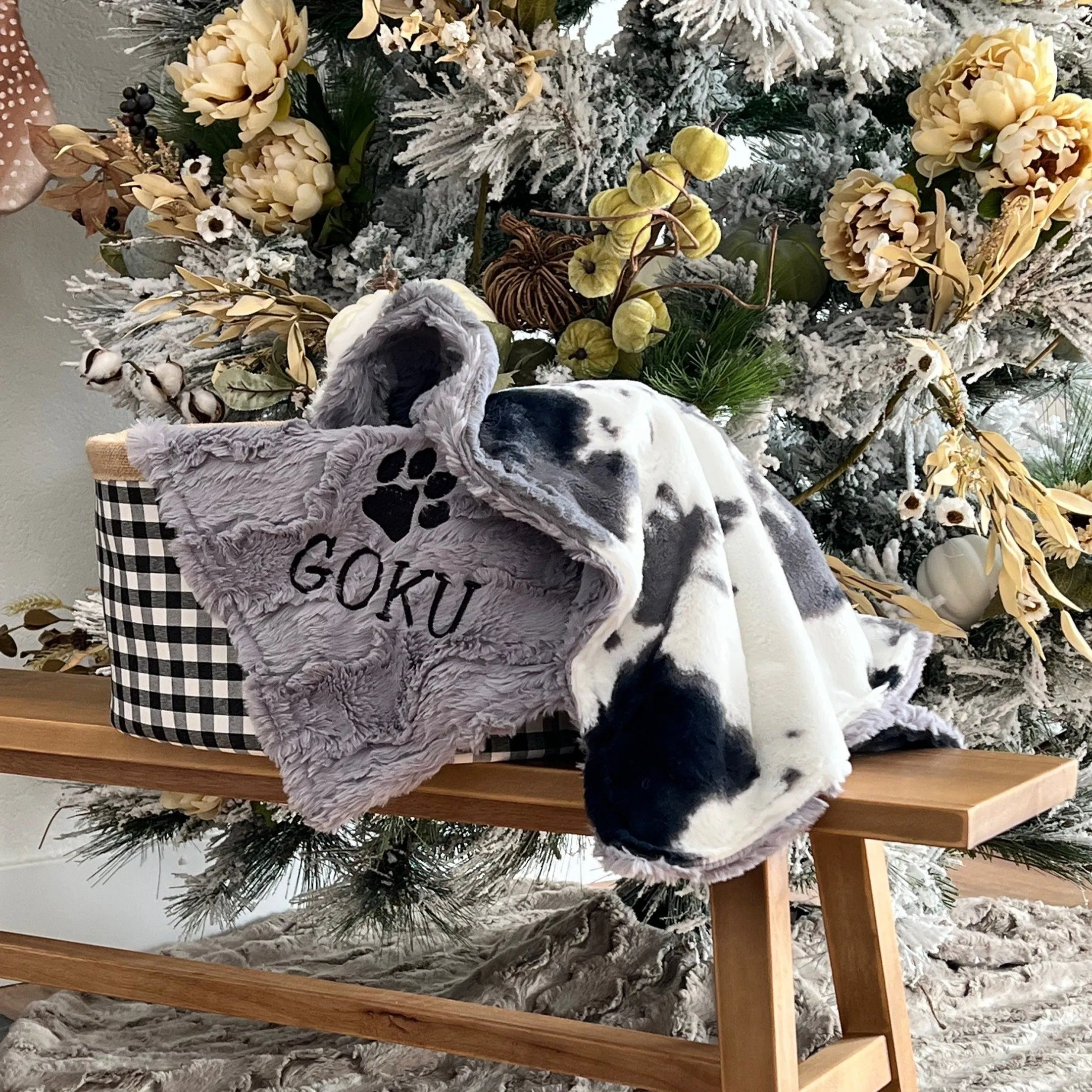 Storm Pony Minky Pet Blanket - Personalized