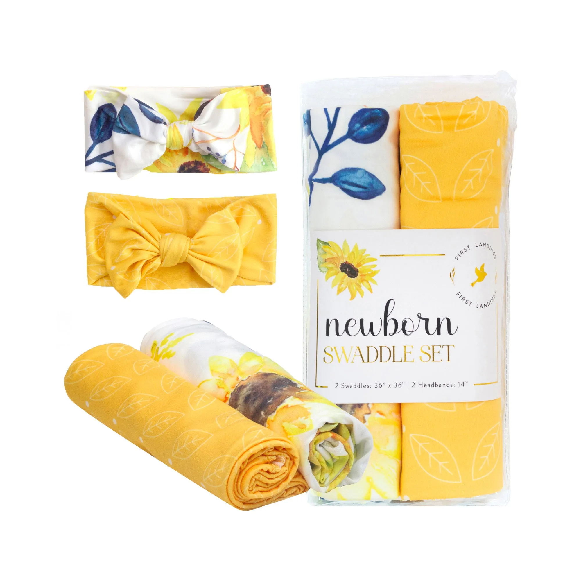 Sunflower Swaddle Set