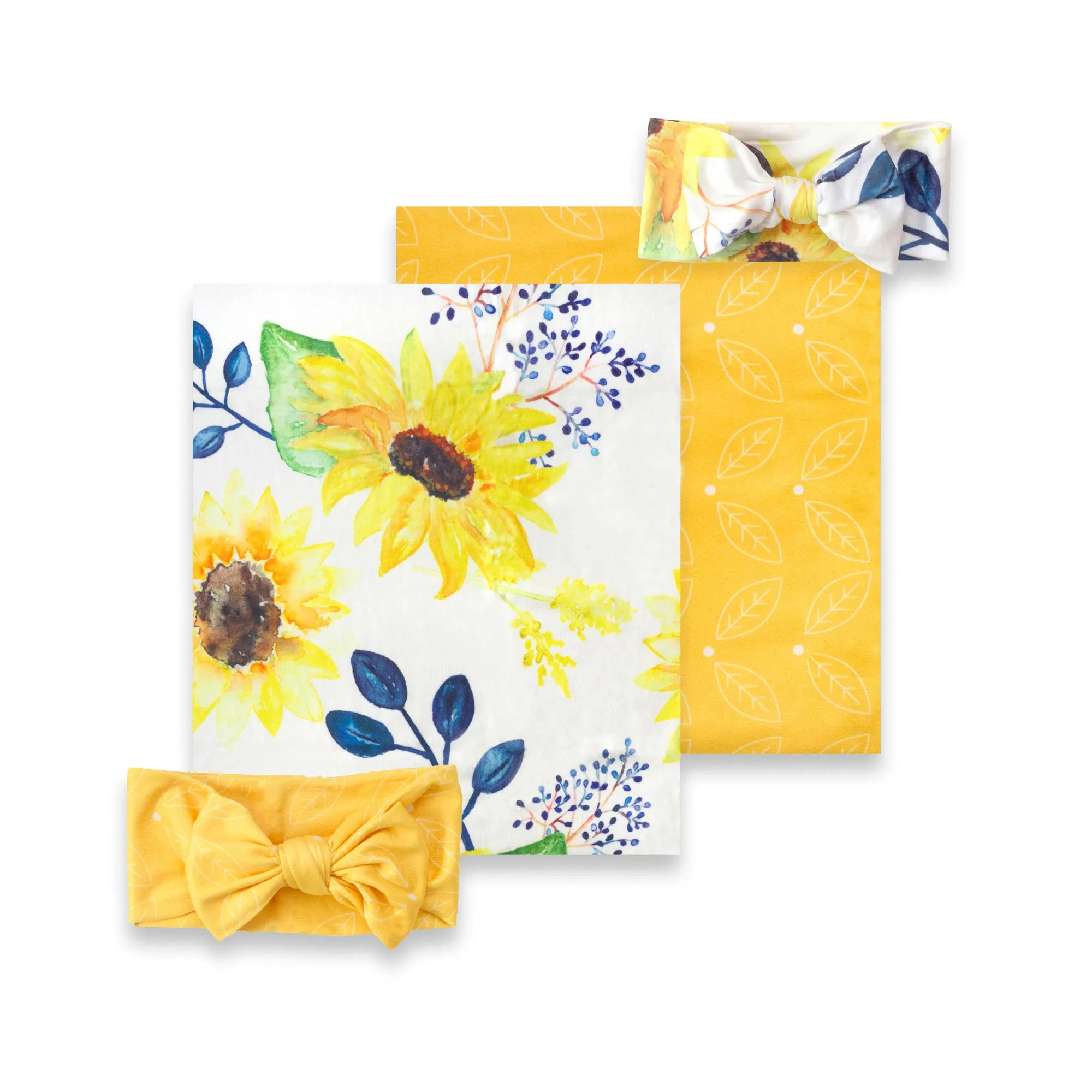 Sunflower Swaddle Set