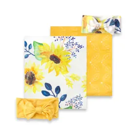 Sunflower Swaddle Set