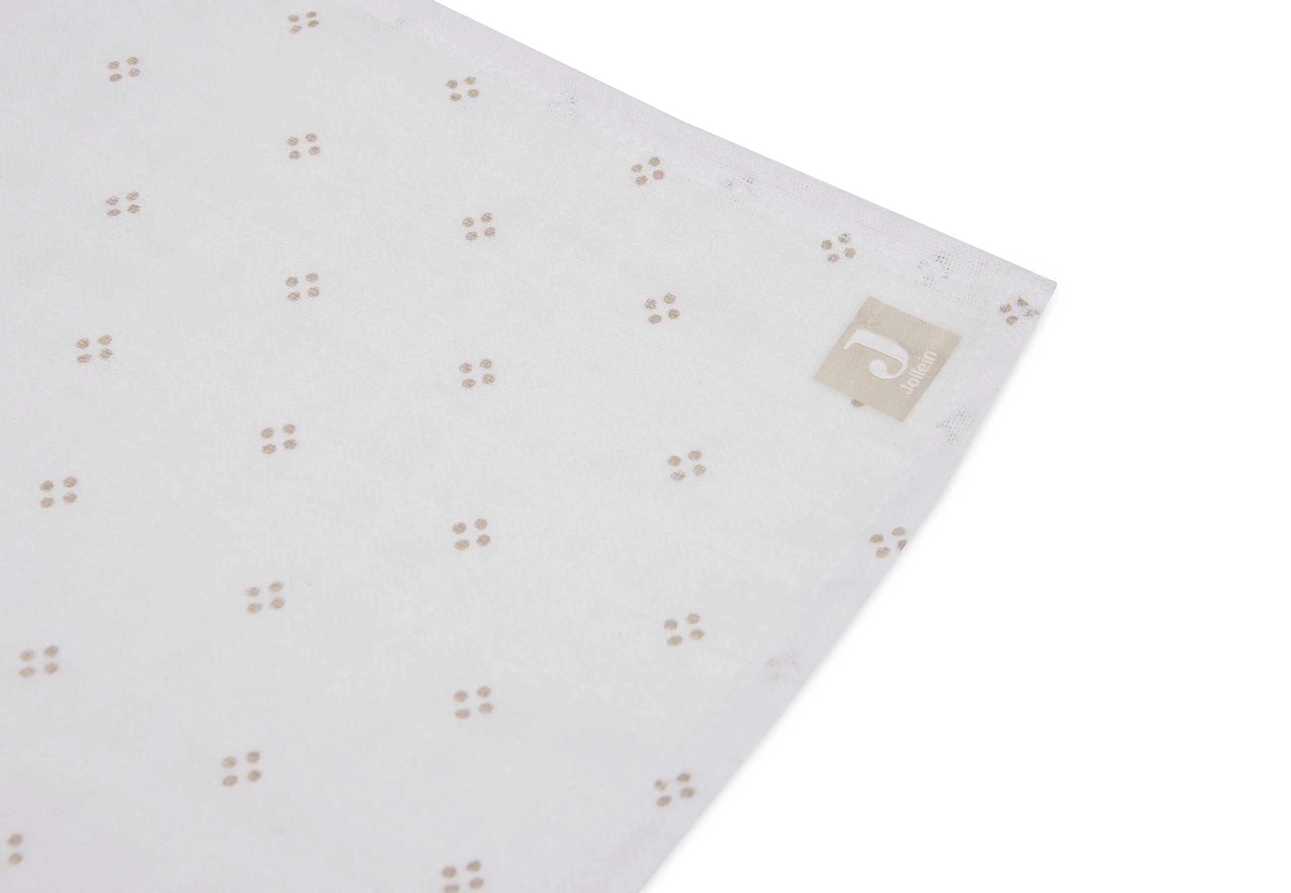 Swaddle Muslin 115x115cm Pointelle - Biscuit - GOTS
