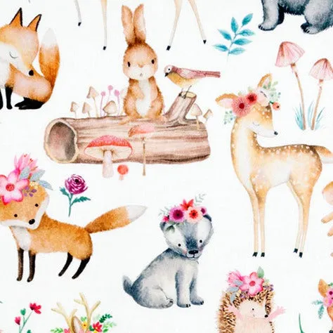Sweet Darlings Forest Friends Fawn Minky Baby Blanket - Personalized