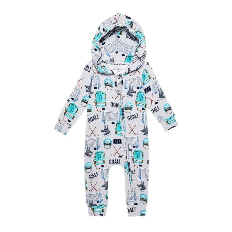 Terry Hooded Romper - Mayford (Ice Hockey)