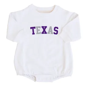Texas Christian University | TCU Graphic Sweatshirt Bubble Romper