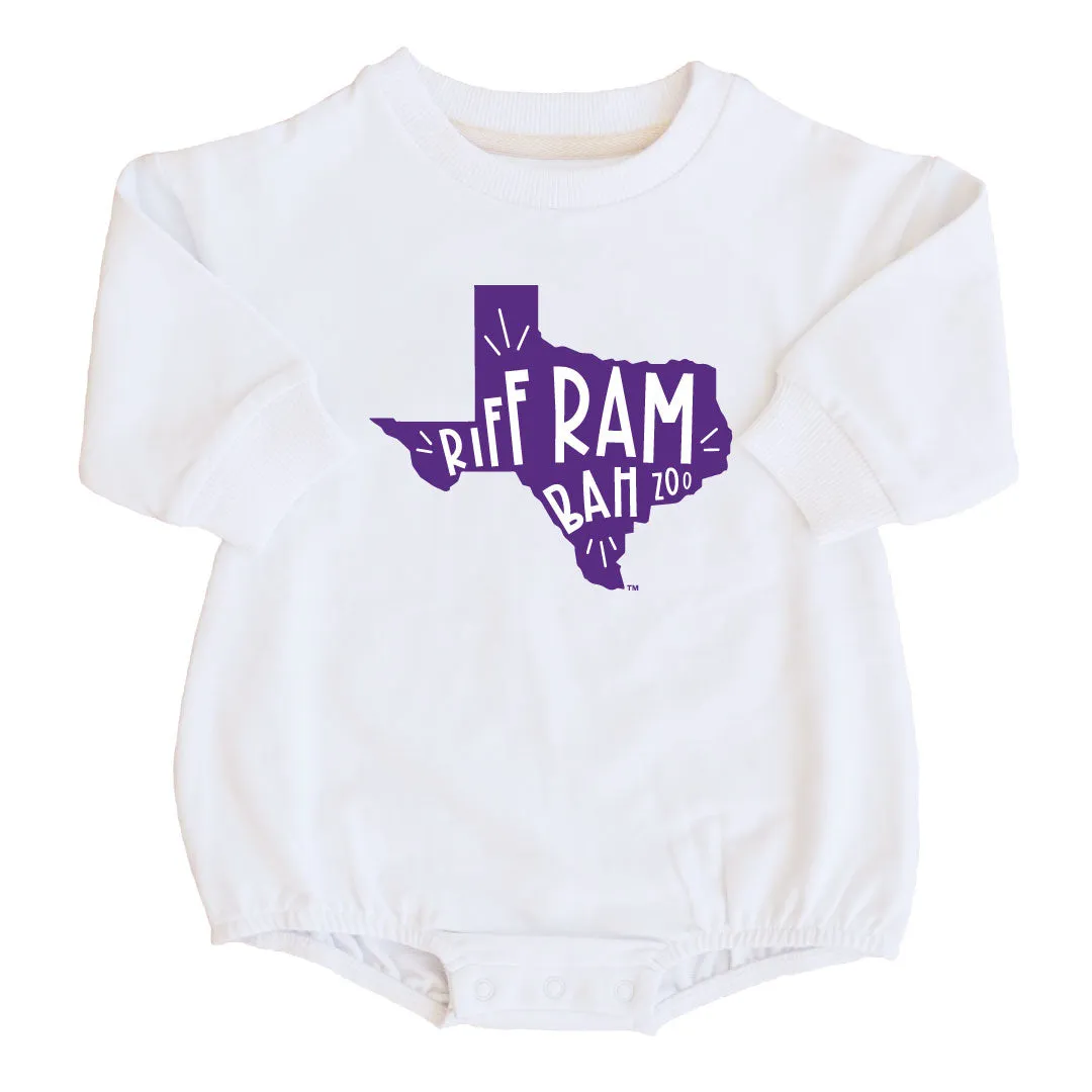 Texas Christian University | TCU Graphic Sweatshirt Bubble Romper