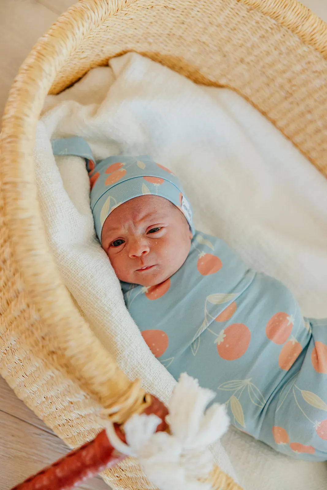 Top Knot Hat - Clementine