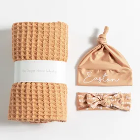 Waffle Blanket Set - Canyon