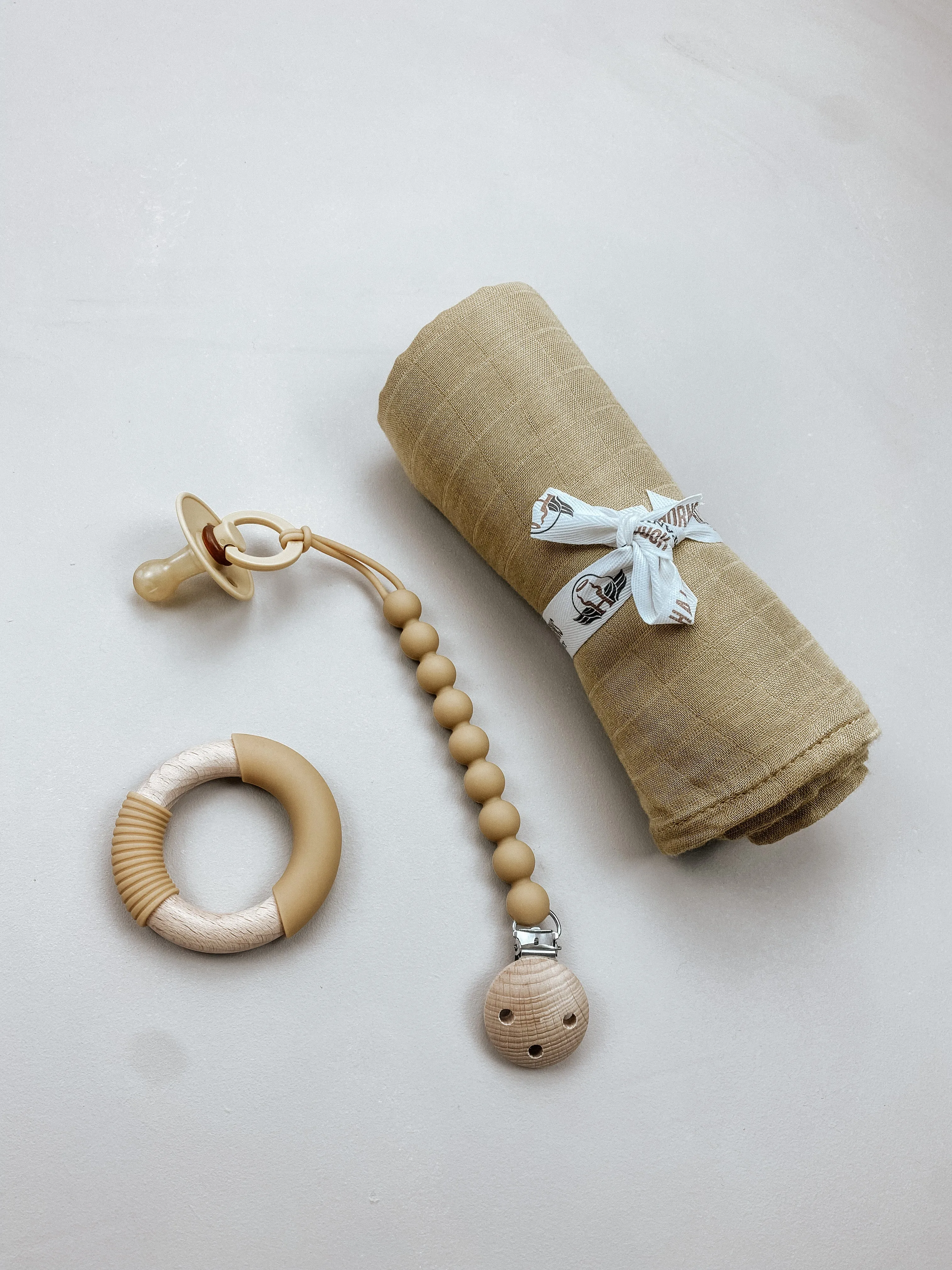 Warehouse Store Baby Swaddle/Wrap - Organic Bamboo Muslin - Mustard