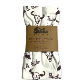 White Cowboy Swaddle (0-18)