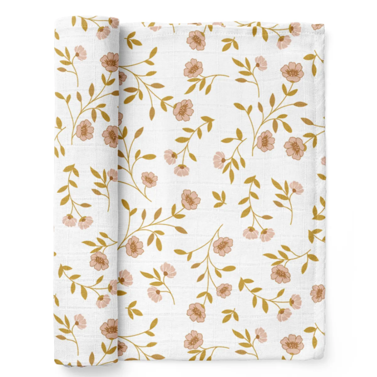 Wildflower Swaddle - White by Mini Wander
