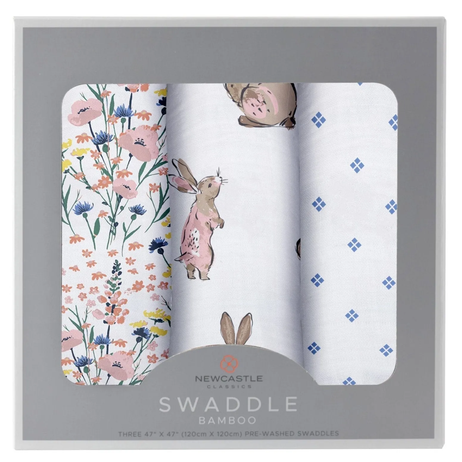 Wildflowers Bamboo Swaddles 3 Pack