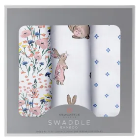 Wildflowers Bamboo Swaddles 3 Pack