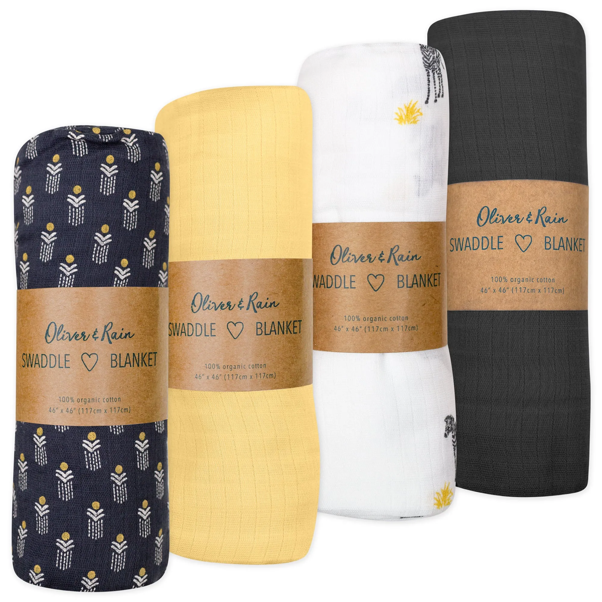 Zebra 4-Pack Swaddle