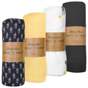 Zebra 4-Pack Swaddle